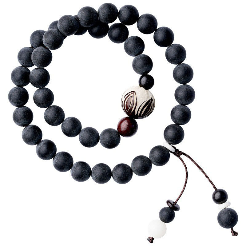 Nimara Ritual Tibetan Double Layer Cypress Bodhi Lotus Healing Bracelet