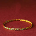 Nimara Ritual Handmade Multicolored Dragon Scale Pattern Braid String Bracelet