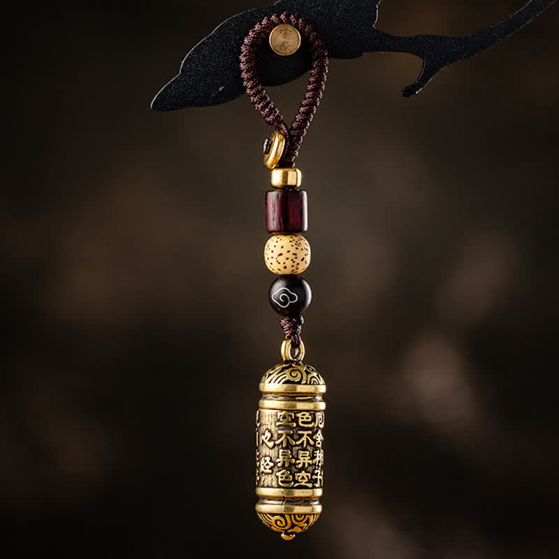 Nimara Ritual Heart Sutra Copper Key Chain