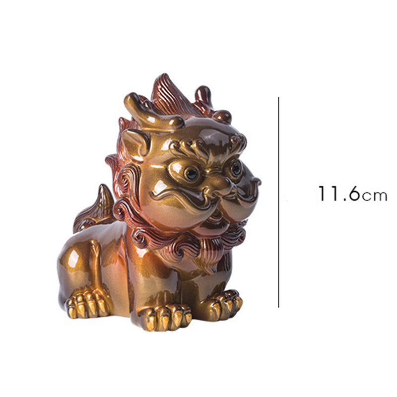 Nimara Ritual Color Changing Small PiXiu Resin Tea Pet Wealth Home Figurine Decoration