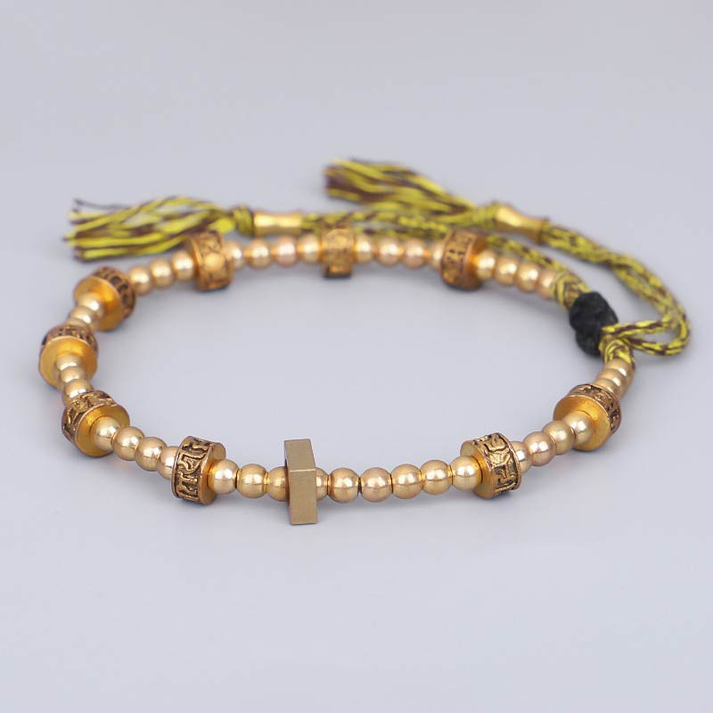 Nimara Ritual Tibetan Curse Six True Words Wealth Bracelet
