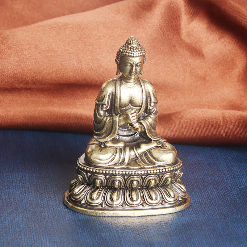 Nimara Ritual Tathagata Buddha Serenity Copper Statue Decoration