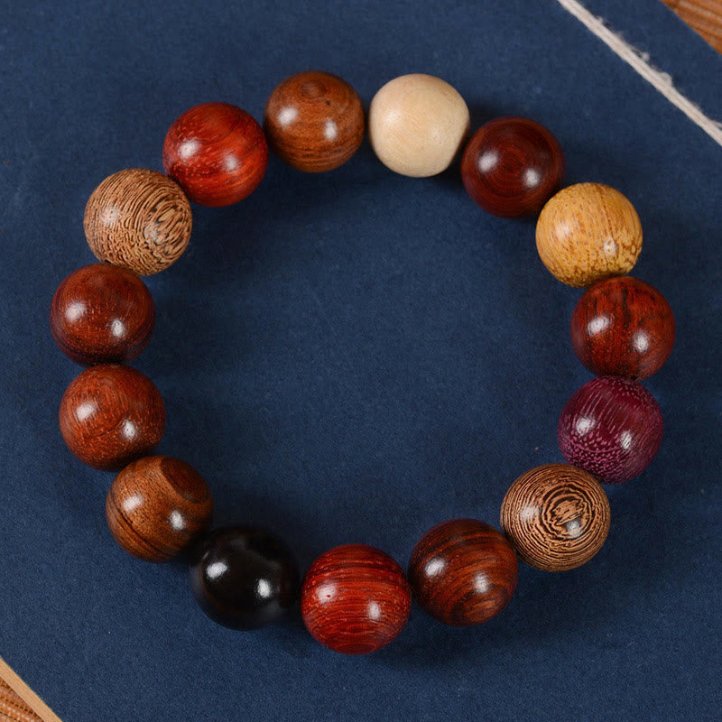 Nimara Ritual Multicolored Sandalwood Protection Healing Bracelet