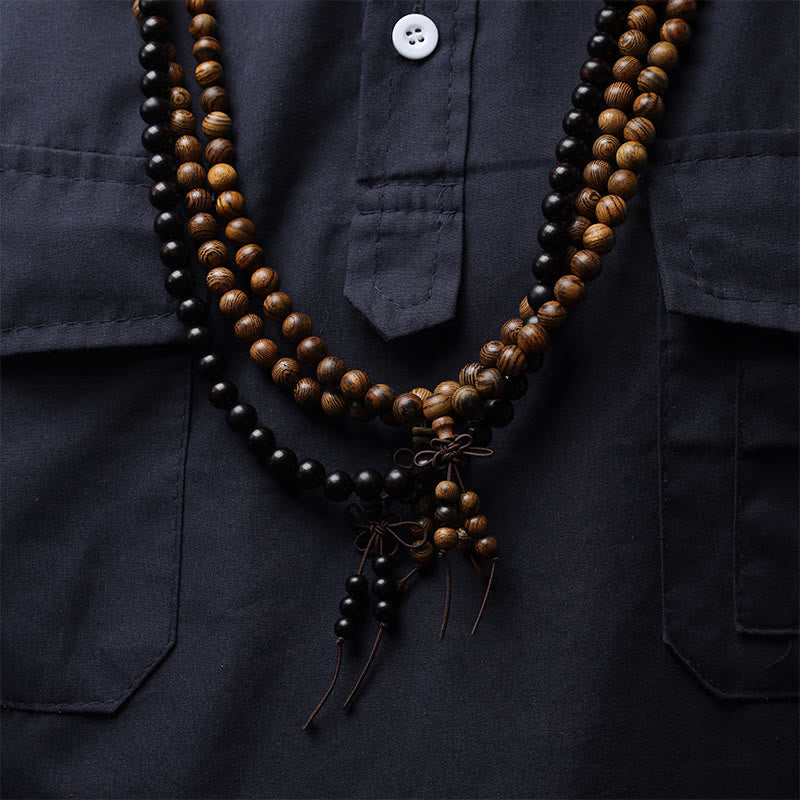Nimara Ritual 108 Mala Beads Bracelet Prayer Meditation Sandalwood Elastic