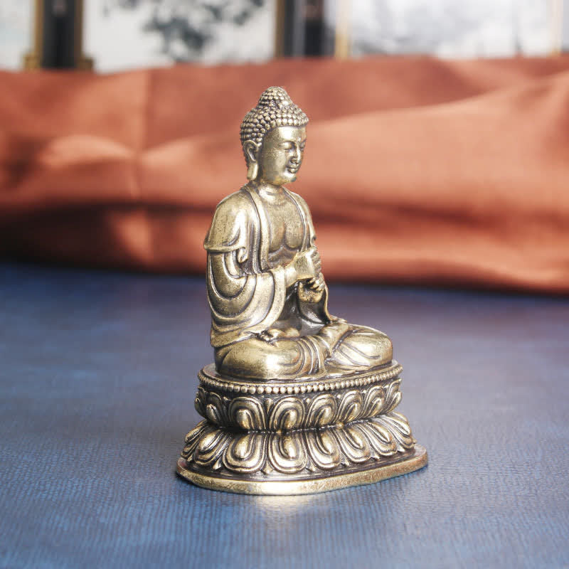 Nimara Ritual Tathagata Buddha Serenity Copper Statue Decoration