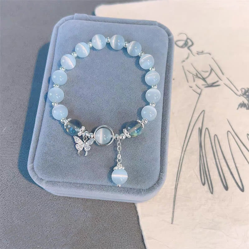 Bring Positive Energy Butterfly Cat's Eye Chrysoberyl Bracelet