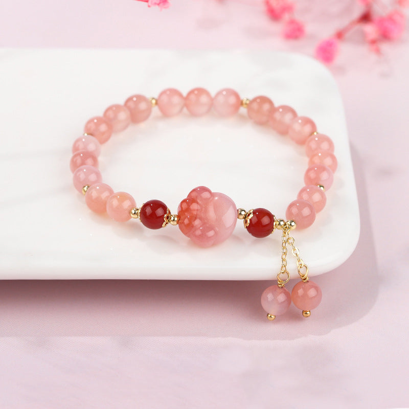 Nimara Ritual Natural Yanyuan Agate Cat Claw Paw Positive Bracelet