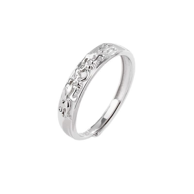 Nimara Ritual 925 Sterling Silver PiXiu Balance Adjustable Couple Ring