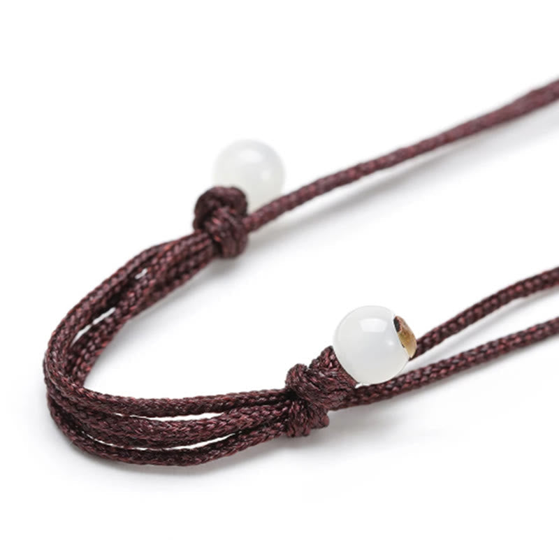 Nimara Ritual Natural Black Tourmaline Positive Rope Necklace Pendant