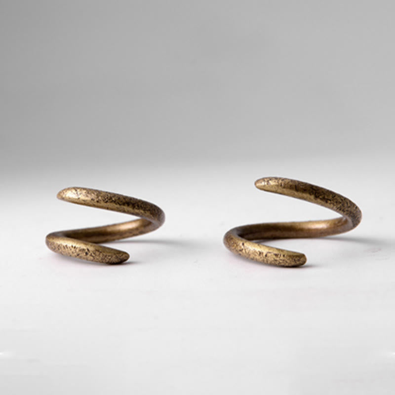 Nimara Ritual Simple Design Copper Luck Adjustable Ring