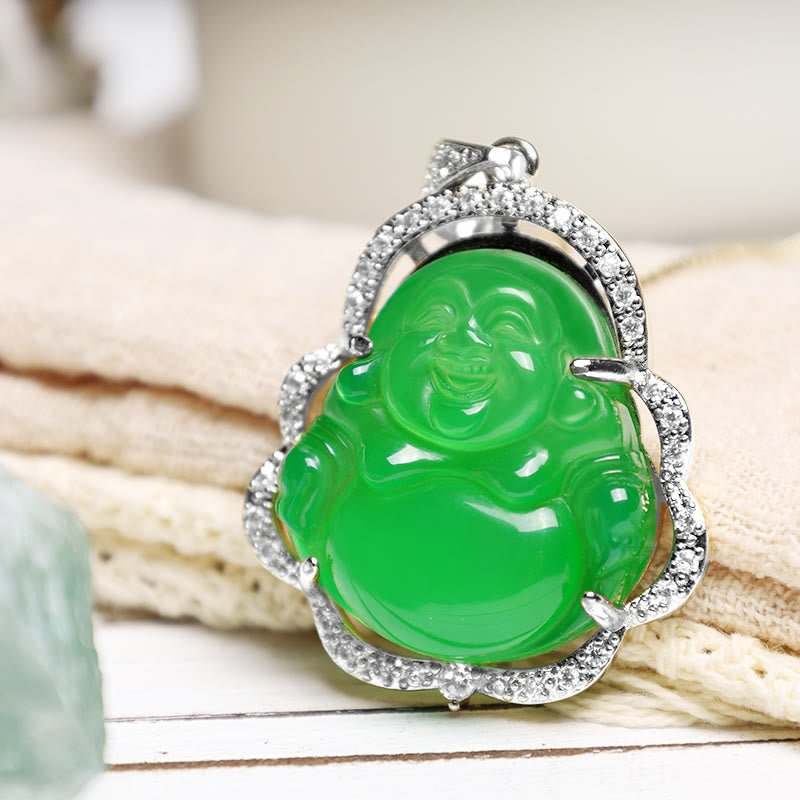 Nimara Ritual Good Luck Laughing Buddha Necklace