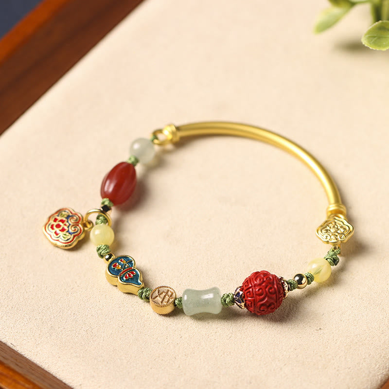 Nimara Ritual Tibetan Auspicious Clouds Fortune Happiness Wealth Luck Bracelet