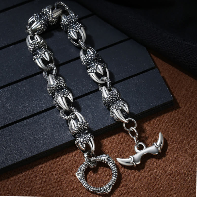 Nimara Ritual Dragon Claw Engraved Strength Protection Bracelet
