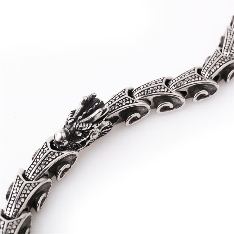 Nimara Ritual Dragon Pattern Titanium Steel Protection Necklace Pendant Bracelet