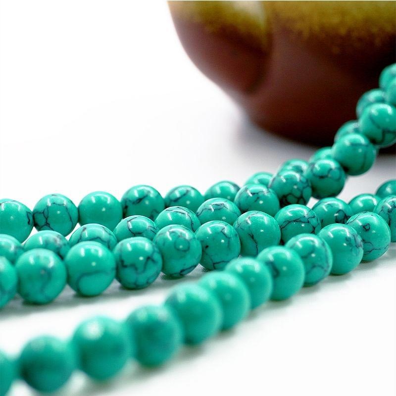 Nimara Ritual Tibetan Turquoise Purification Necklace Mala