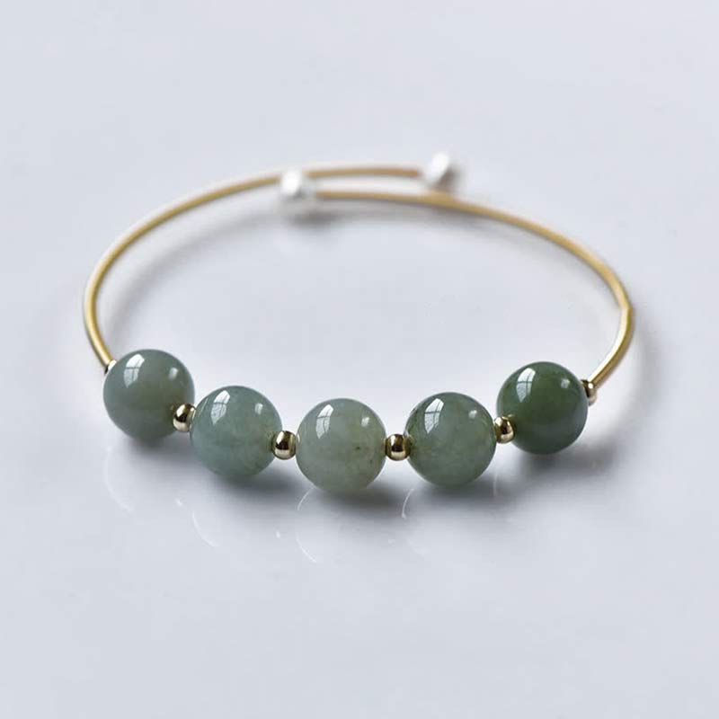Nimara Ritual Jade Abundance Luck Blessing Bracelet Bangle