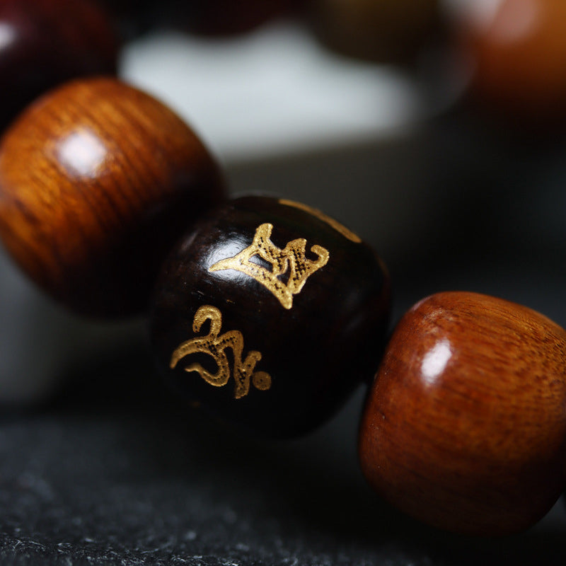 Nimara Ritual Tibet Various Wood Om Mani Padme Hum Purity Bracelet