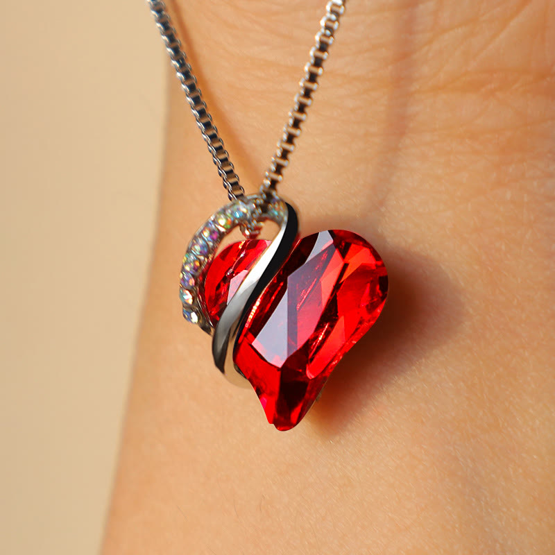 Nimara Ritual Love Heart Birthstone Healing Energy Necklace Pendant