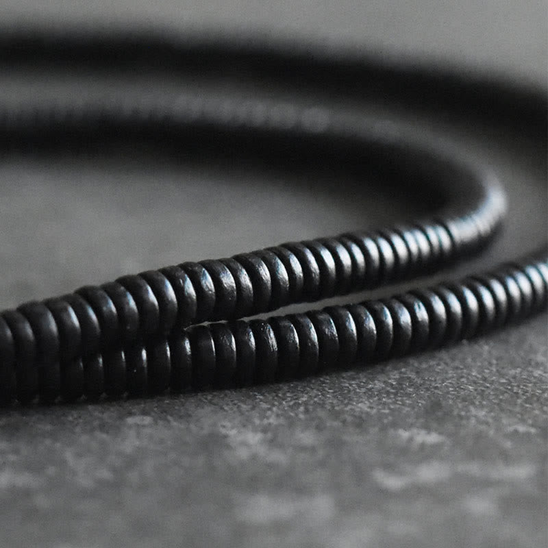 Nimara Ritual Ebony Wood Brass Copper Balance Multilayered Bracelet