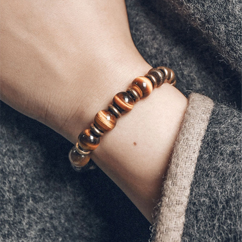 Nimara Ritual Tiger Eye Stone Copper Protection Bracelet