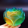 Nimara Ritual Lotus Liuli Crystal Healing Meditation Incense Burner