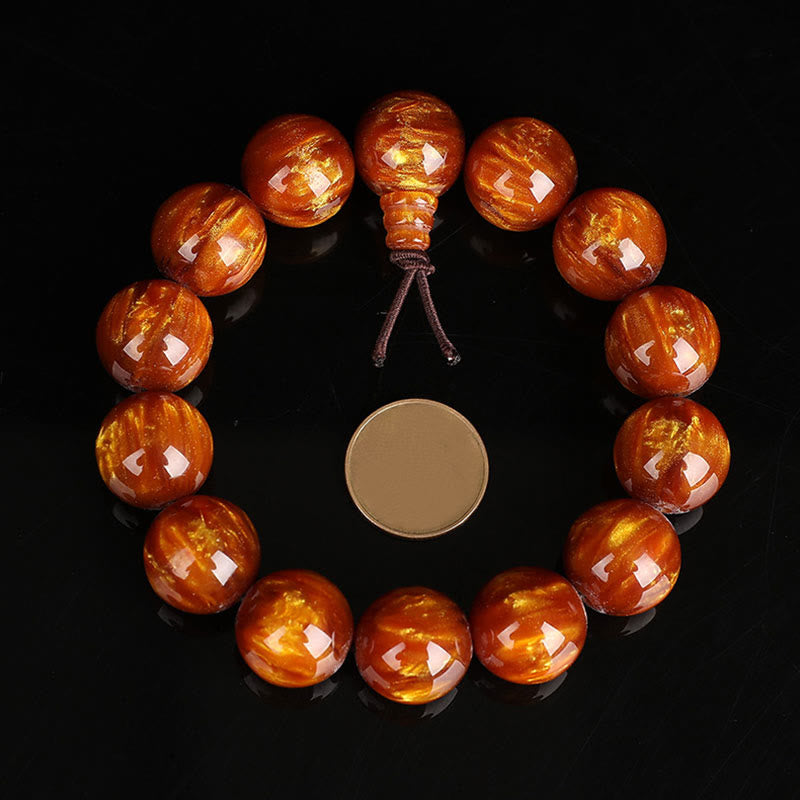 Nimara Ritual Golden Sea Willow Success Positive Bracelet Mala
