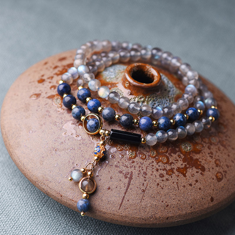 Nimara Ritual Moonstone Lazurite Calm Healing Positive Bracelet