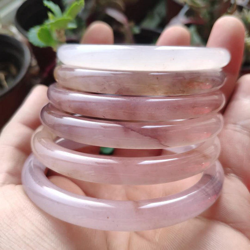 Nimara Ritual Purple Jade Happiness Protection Bracelet Bangle
