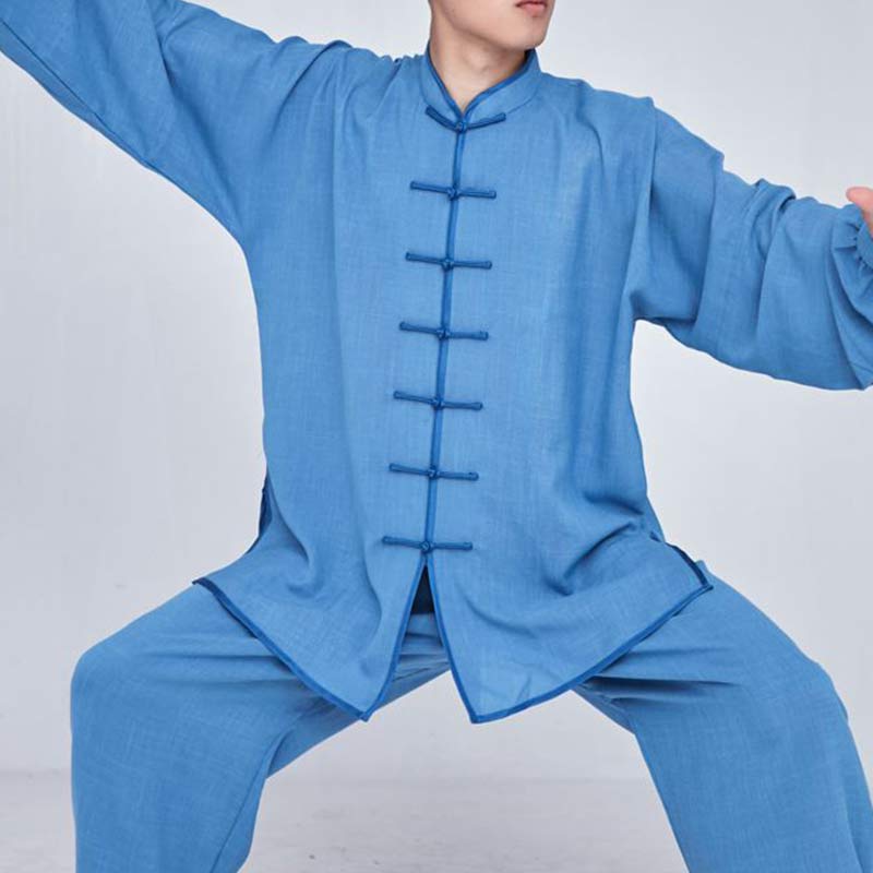 Nimara Ritual Meditation Zen Prayer Spiritual Tai Chi Qigong Practice Unisex Embroidery Clothing Set