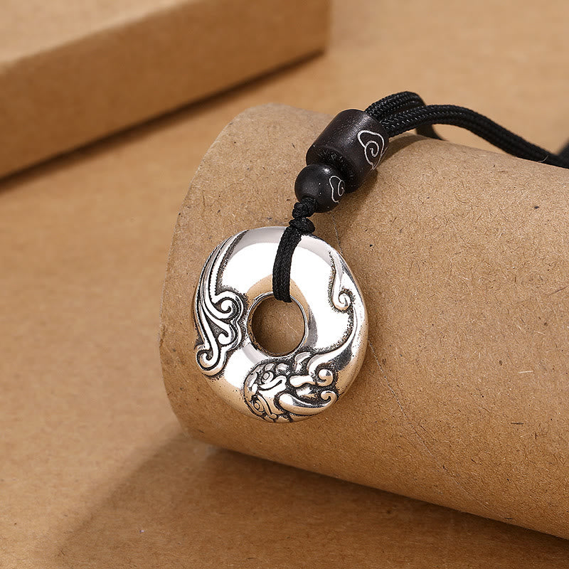 Nimara Ritual PiXiu Peace Buckle Copper Wealth Necklace Pendant