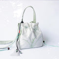 Nimara Ritual Handmade Embroidered Flowers Canvas Tote Shoulder Bag Handbag