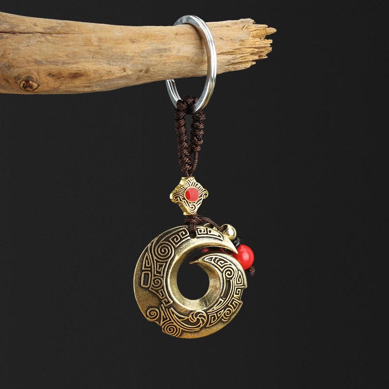 Nimara Ritual Good Luck Fortune Copper Wealth Key Chain