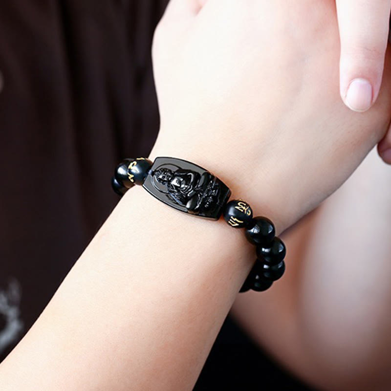 Nimara Ritual Chinese Zodiac Obsidian Protection Bracelet
