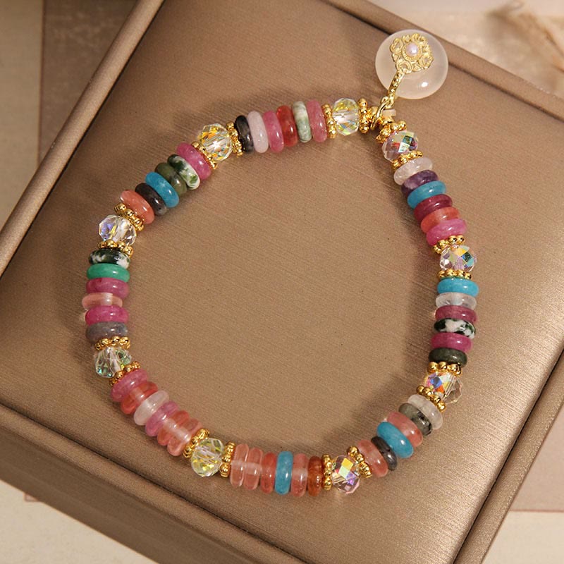 Nimara Ritual Various Crystal Peace Buckle Auspicious Bracelet