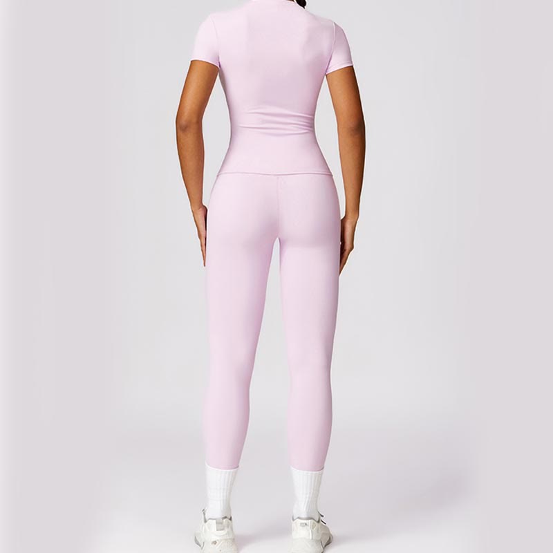 Nimara Ritual Women Short Sleeve T-Shirt Top High Waist Leggings Pants For Sports Yoga
