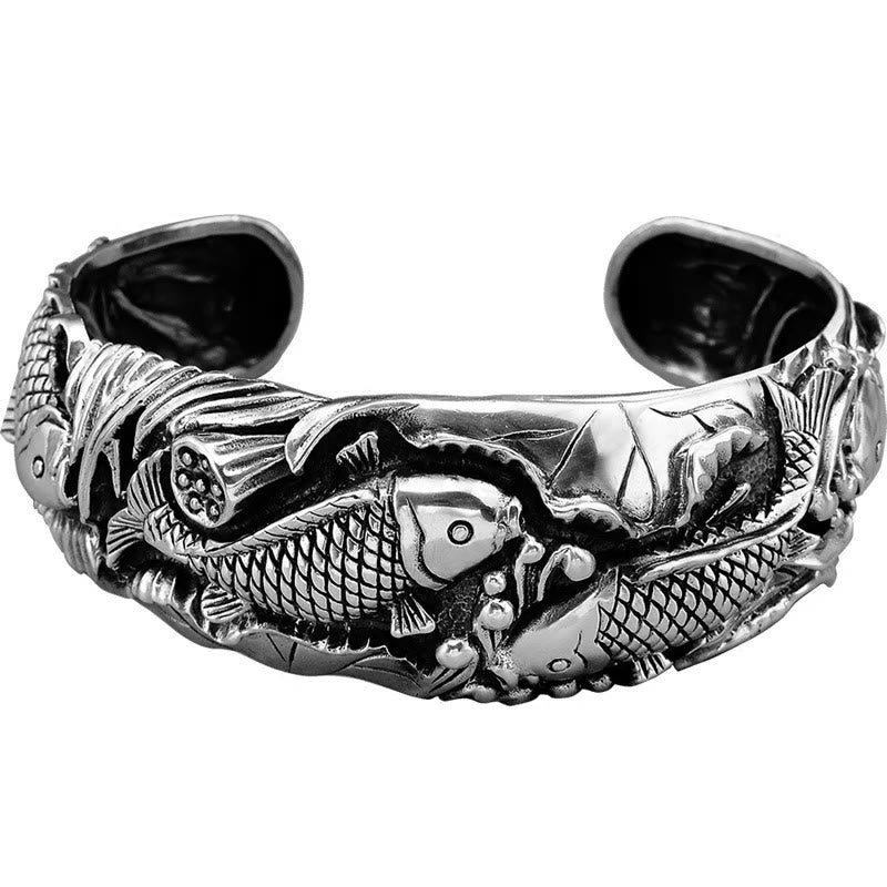 Nimara Ritual Nimara Ritual Koi Fish Lotus Luck Wealth Bracelet Bangle