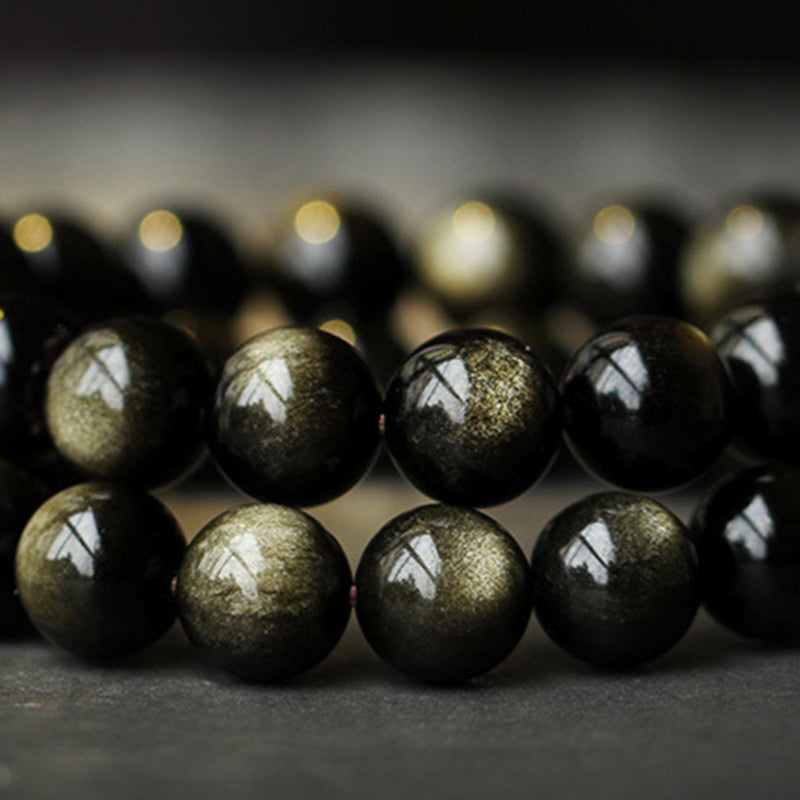 Nimara Ritual Chinese Zodiac Natal Buddha Obsidian Purification Bracelet