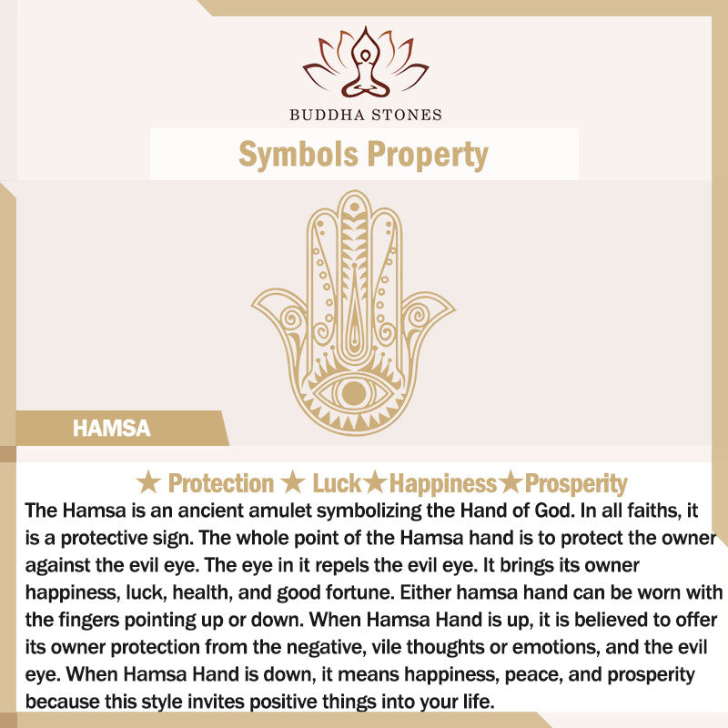 Nimara Ritual Handmade Hamsa Symbol Protection Luck String Bracelet