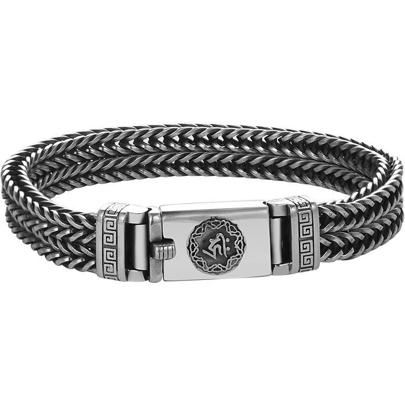 Nimara Ritual Om Mani Padme Hum Purity Peace Braid Style Bracelet