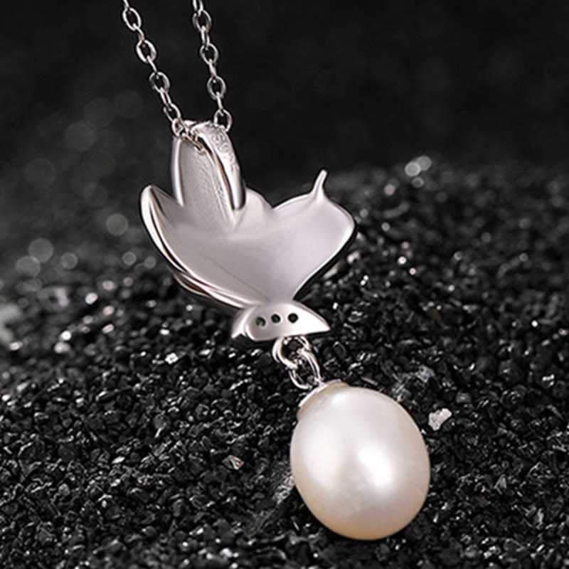Nimara Ritual 925 Sterling Silver Pearl Butterfly Healing Necklace Pendant Earrings Ring