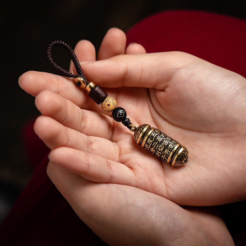 Nimara Ritual Heart Sutra Copper Key Chain