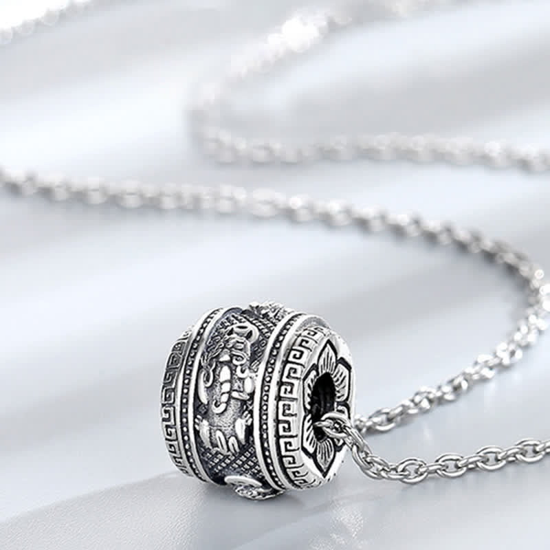 Nimara Ritual PiXiu Luck Wealth Rotatable Necklace Pendant