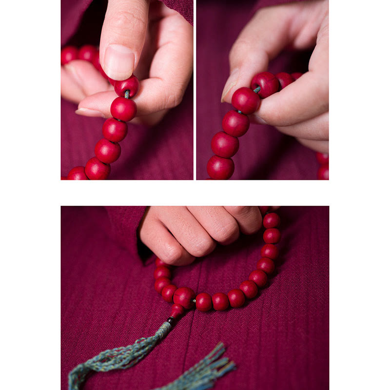 Nimara Ritual Abelia Biflora Wood Warding Off Evil Spirits Wrist Mala