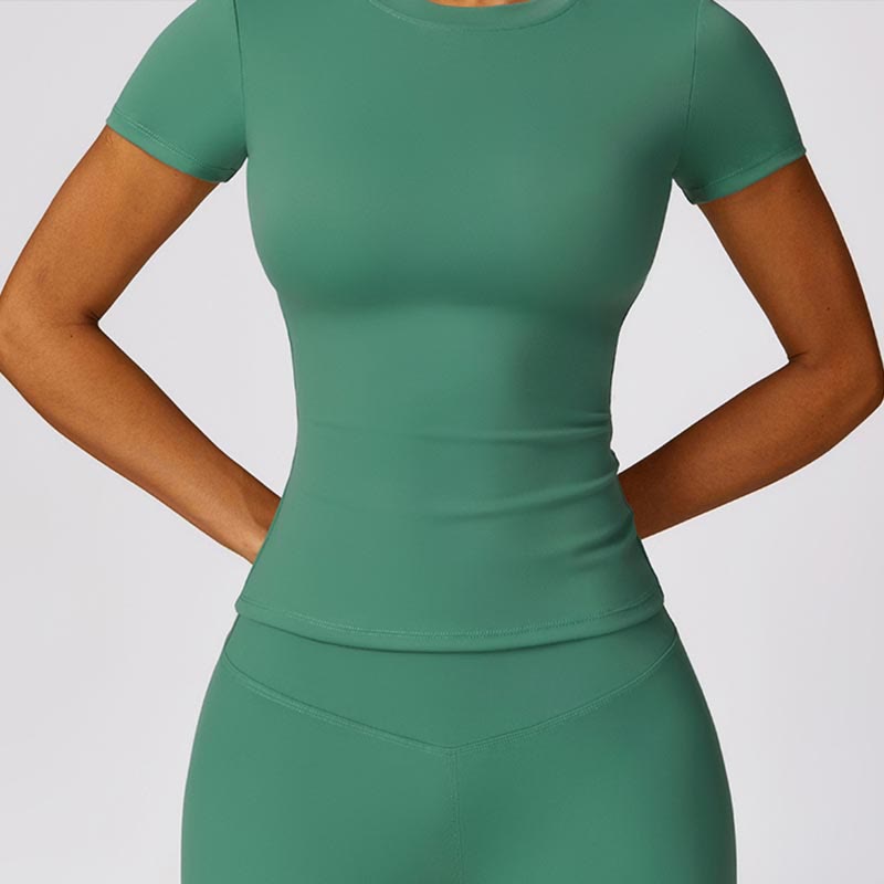 Nimara Ritual Women Short Sleeve T-Shirt Top High Waist Leggings Pants For Sports Yoga