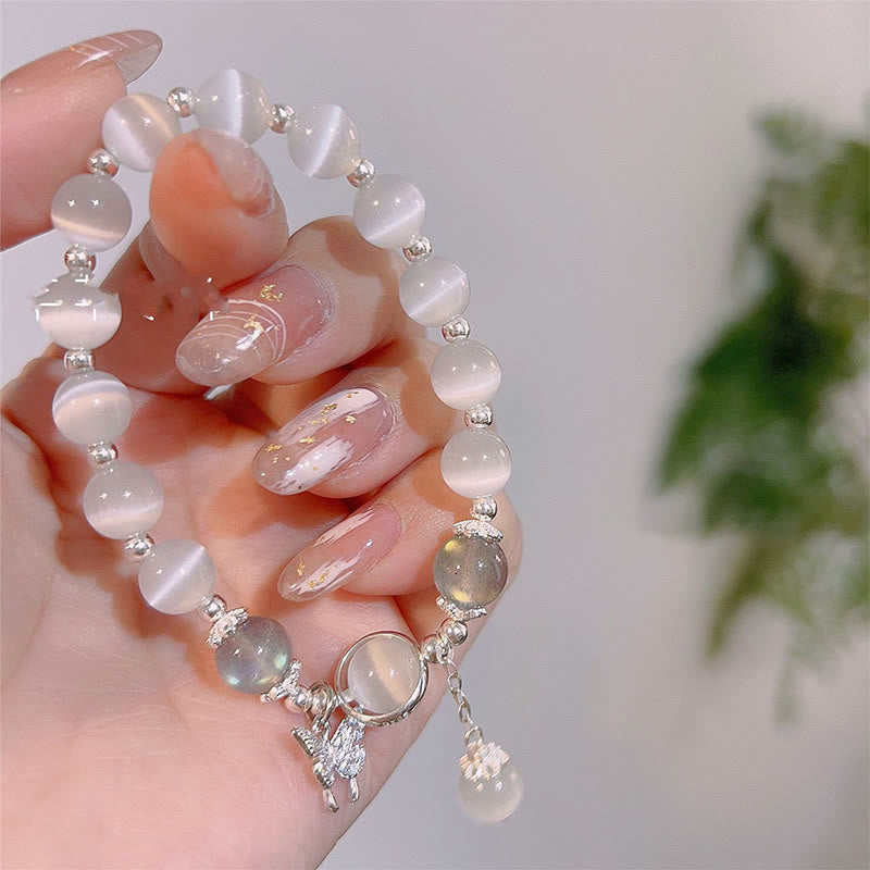 Bring Positive Energy Butterfly Cat's Eye Chrysoberyl Bracelet