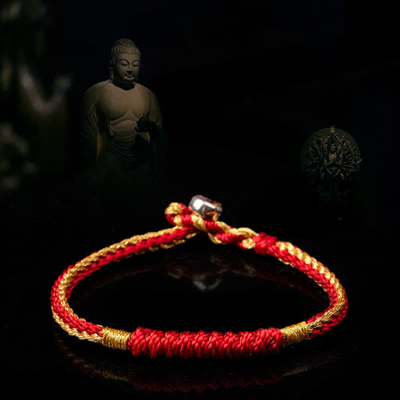 Nimara Ritual Tibetan Handmade Braid Luck String Protection Bracelet