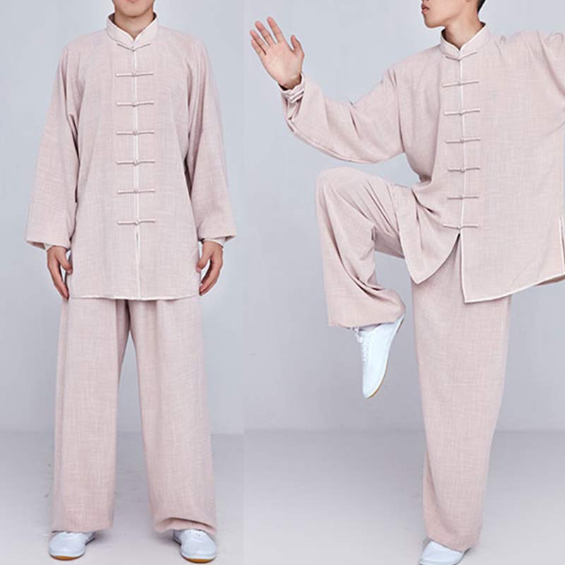 Nimara Ritual Meditation Zen Prayer Spiritual Tai Chi Qigong Practice Unisex Embroidery Clothing Set