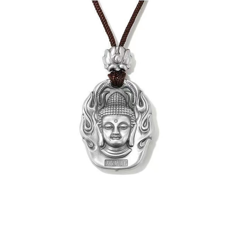 Nimara Ritual Chinese Zodiac Natal Buddha Om Mani Padme Hum Lotus Compassion Necklace Pendant
