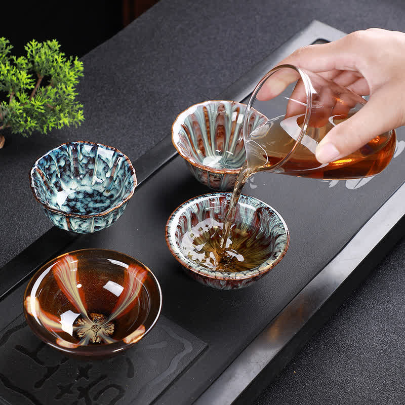 Nimara Ritual Colorful Ceramic Teacup Home Office Tea Cups