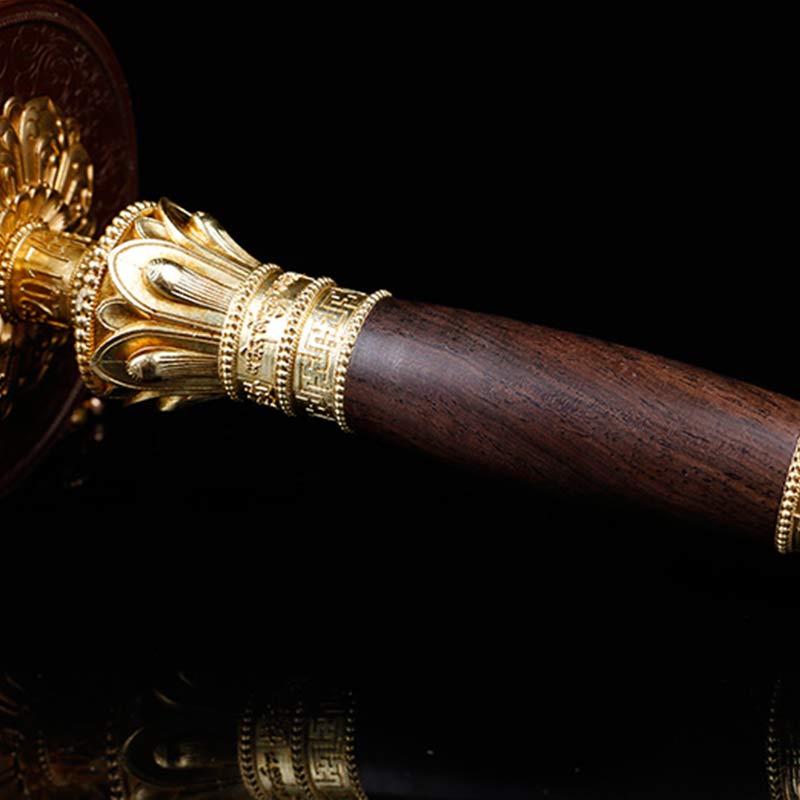 Nimara Ritual Tibetan Prayer Wheel Six True Words Copper Balance Decoration
